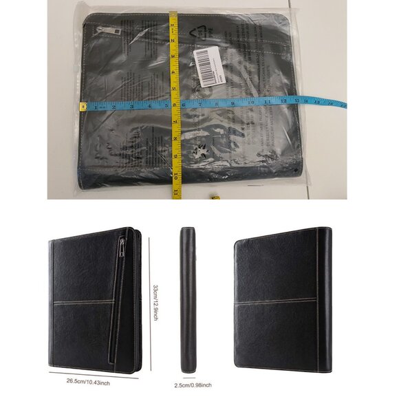 Leather Zip-Around Business Portfolio Ipad Holder - Picture 9 of 16
